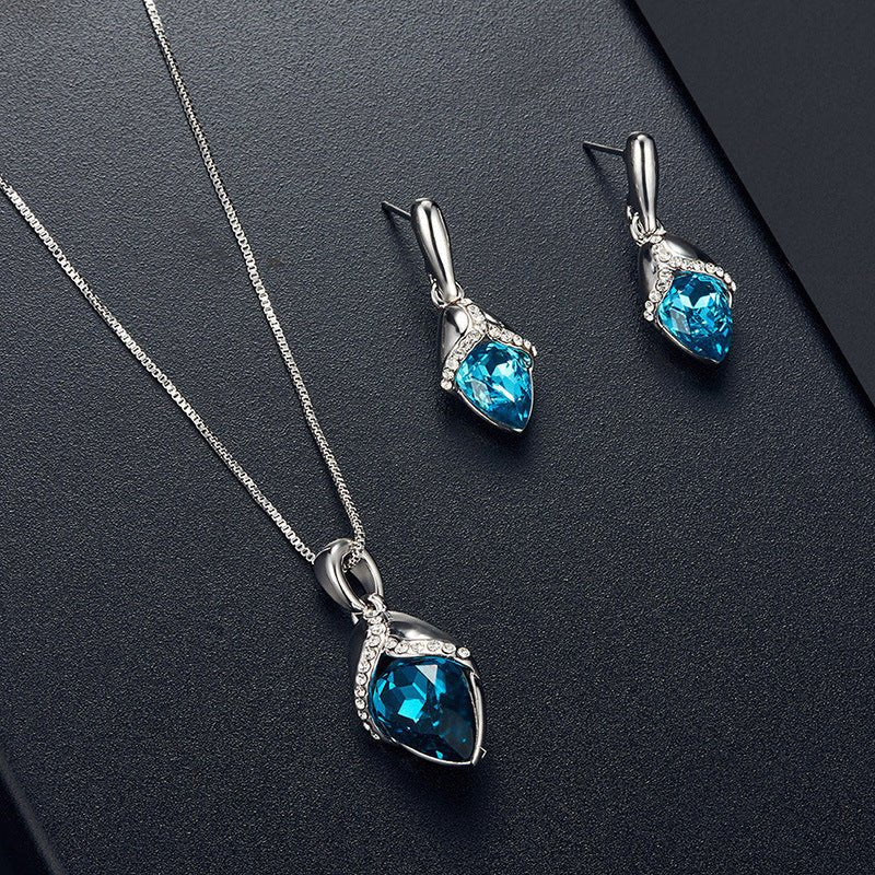 Peacock Opal Bridal Jewelry Set - Luzilly Bridal & Apparel