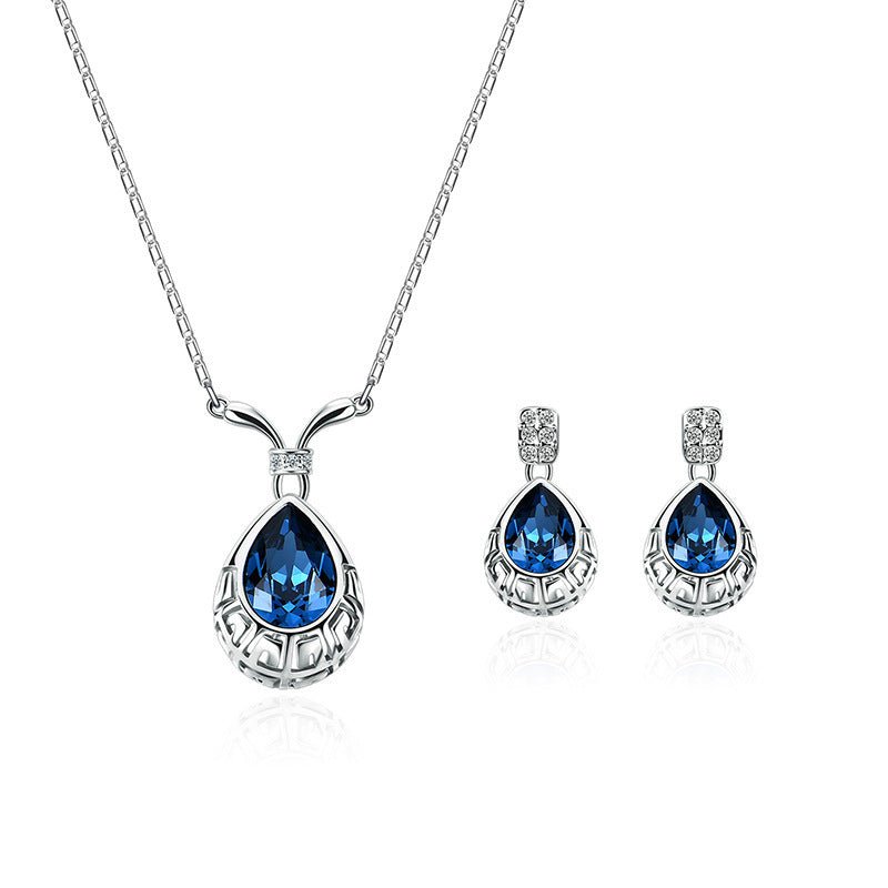 Peacock Opal Bridal Jewelry Set - Luzilly Bridal & Apparel