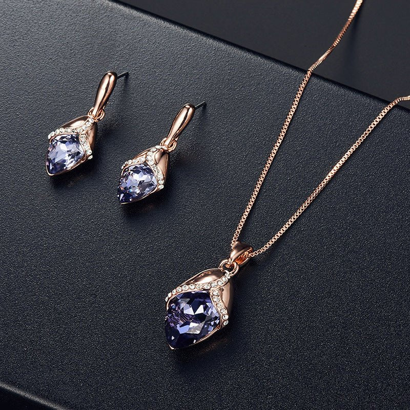 Peacock Opal Bridal Jewelry Set - Luzilly Bridal & Apparel