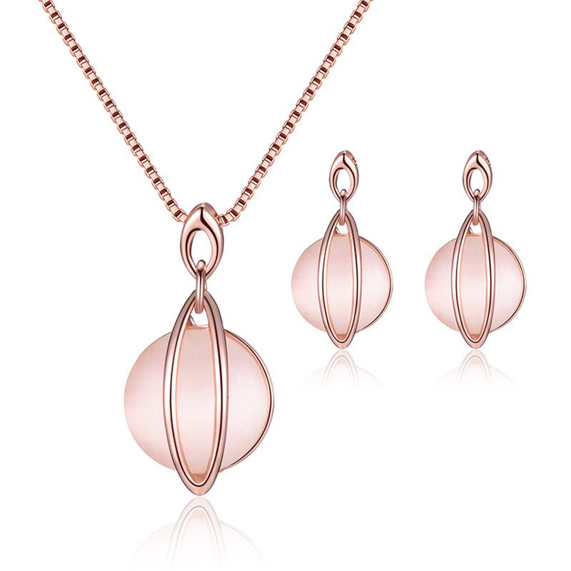 Peacock Opal Bridal Jewelry Set - Luzilly Bridal & Apparel