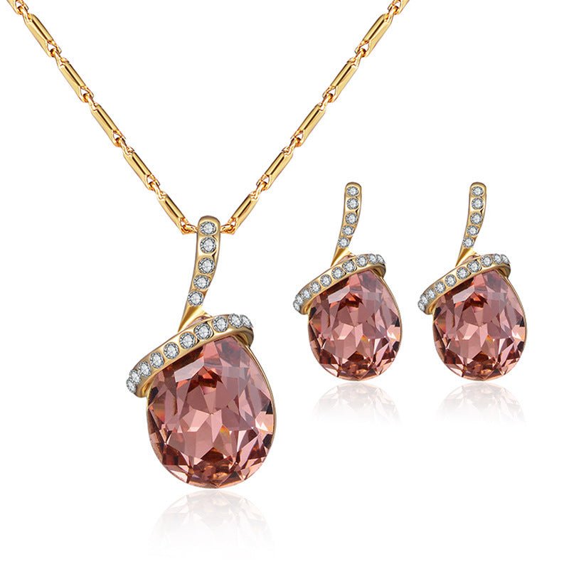 Peacock Opal Bridal Jewelry Set - Luzilly Bridal & Apparel