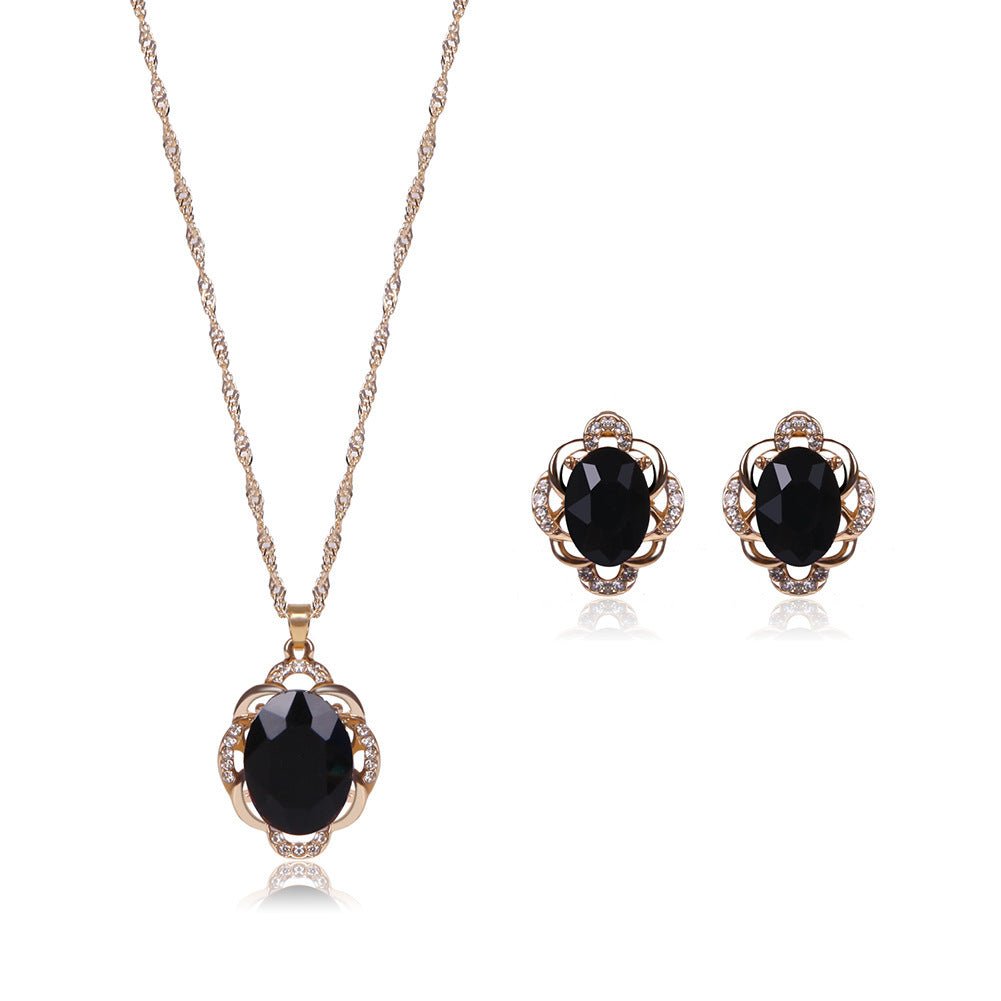 Peacock Opal Bridal Jewelry Set - Luzilly Bridal & Apparel