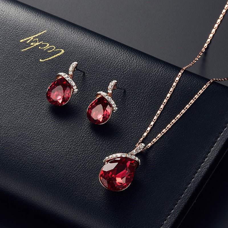Peacock Opal Bridal Jewelry Set - Luzilly Bridal & Apparel