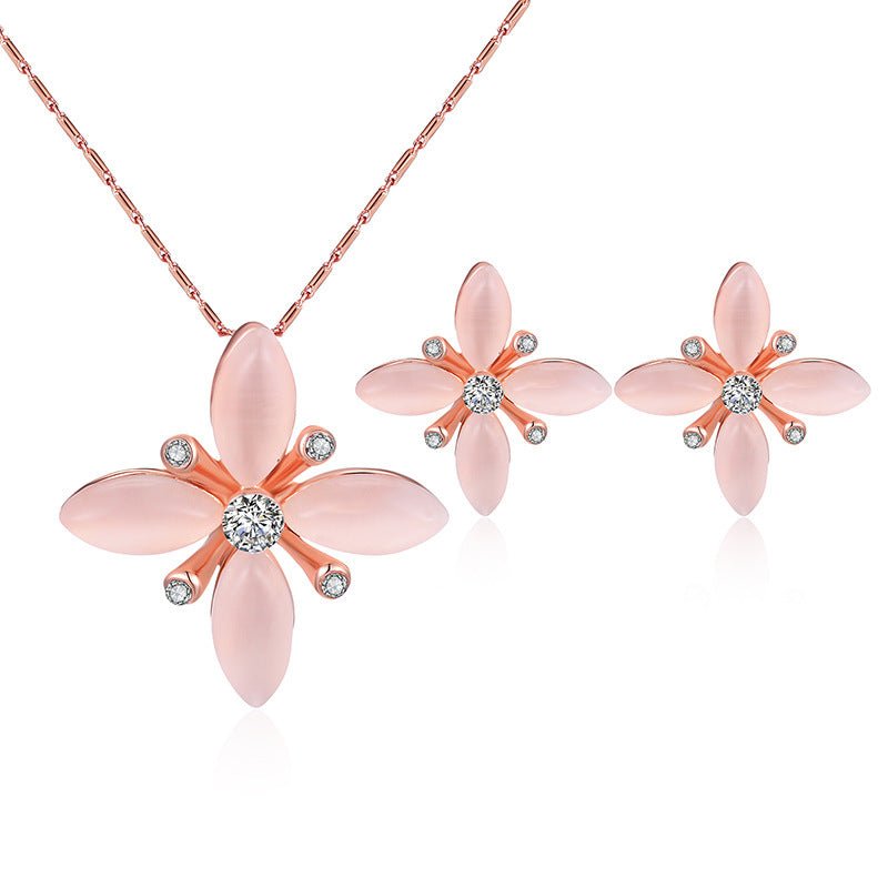 Peacock Opal Bridal Jewelry Set - Luzilly Bridal & Apparel