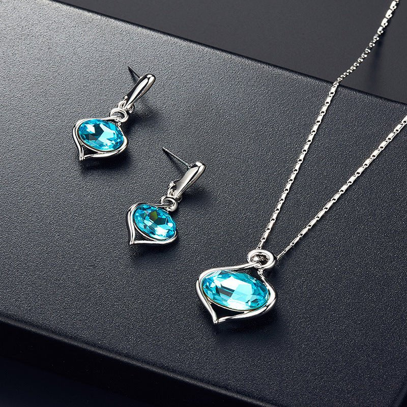 Peacock Opal Bridal Jewelry Set - Luzilly Bridal & Apparel