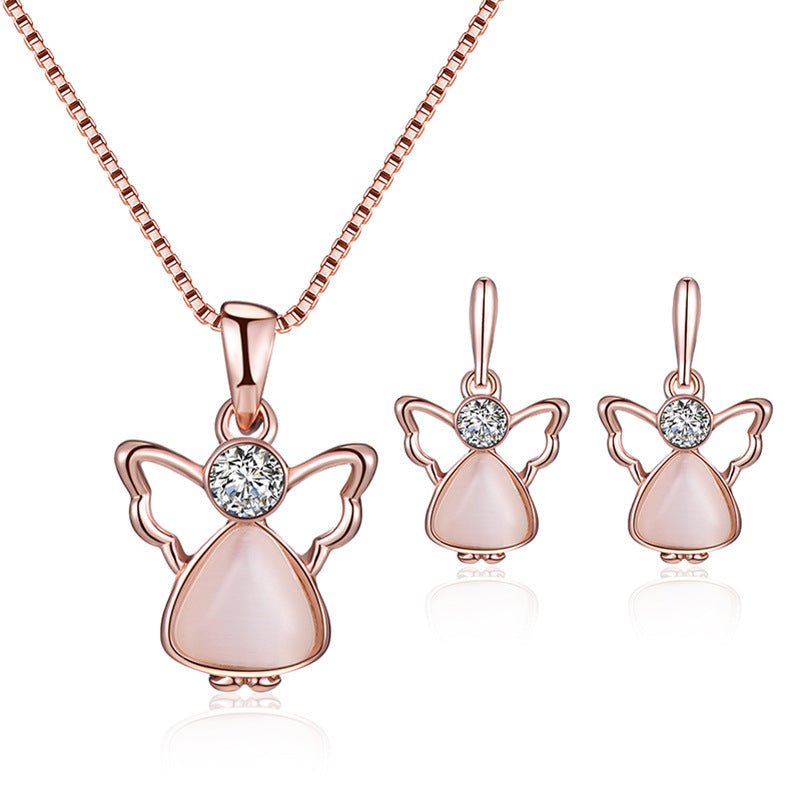 Peacock Opal Bridal Jewelry Set - Luzilly Bridal & Apparel