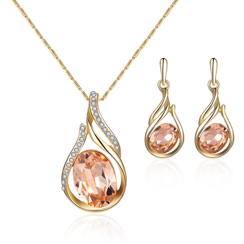 Peacock Opal Bridal Jewelry Set - Luzilly Bridal & Apparel