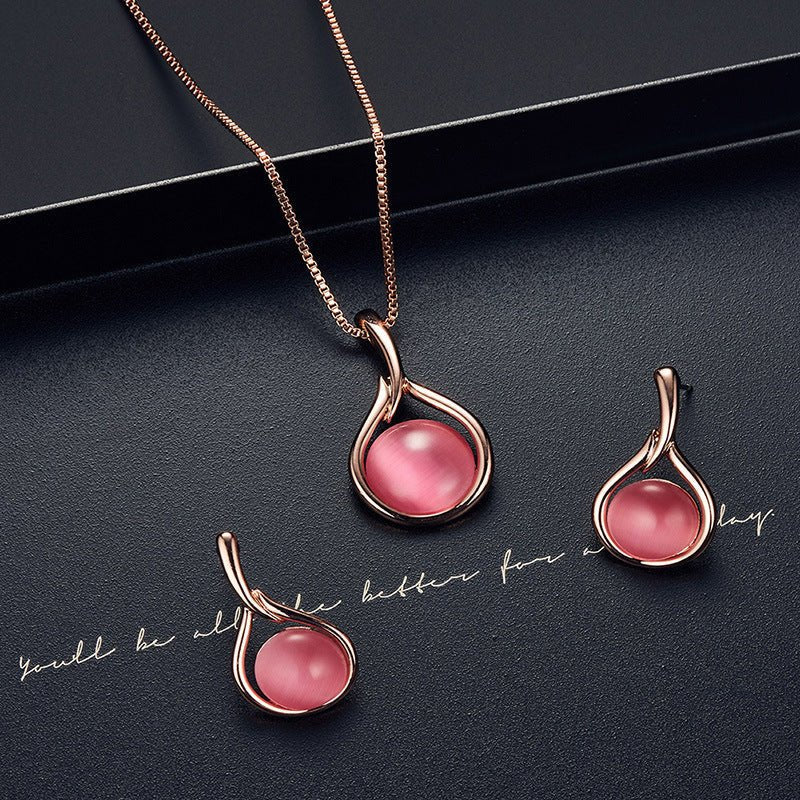 Peacock Opal Bridal Jewelry Set - Luzilly Bridal & Apparel