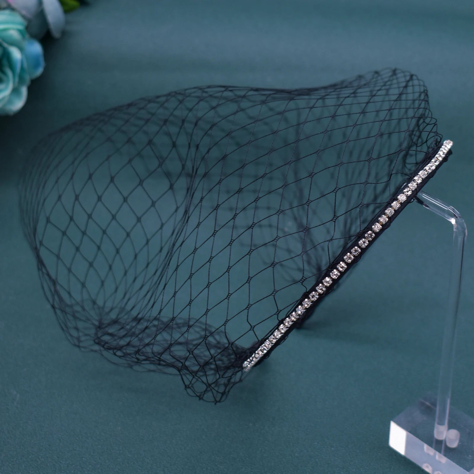Pearl Beaded Birdcage Wedding Veil - Luzilly Bridal & Apparel