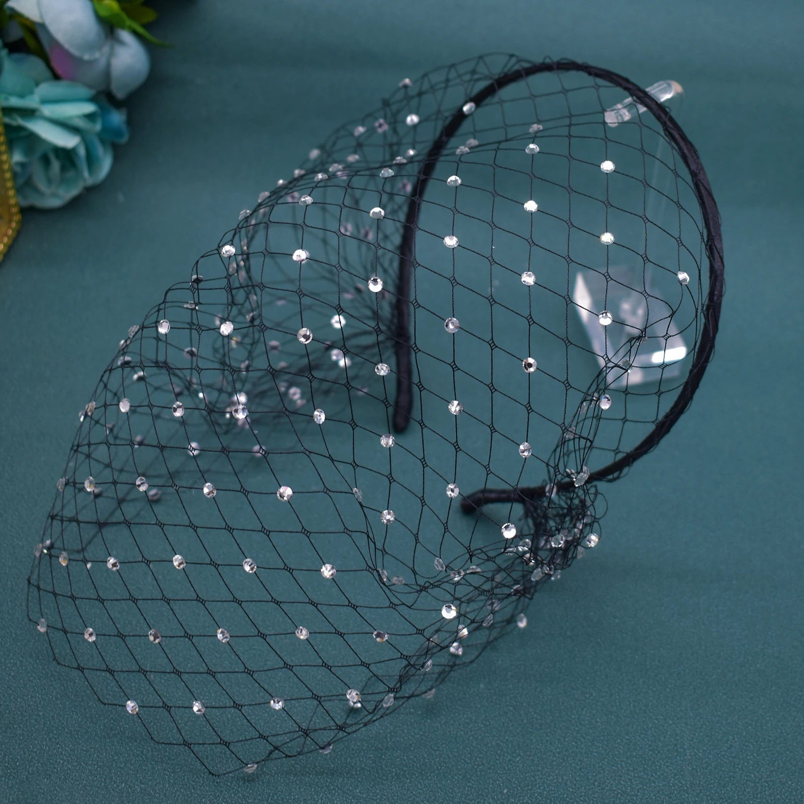 Pearl Beaded Birdcage Wedding Veil - Luzilly Bridal & Apparel
