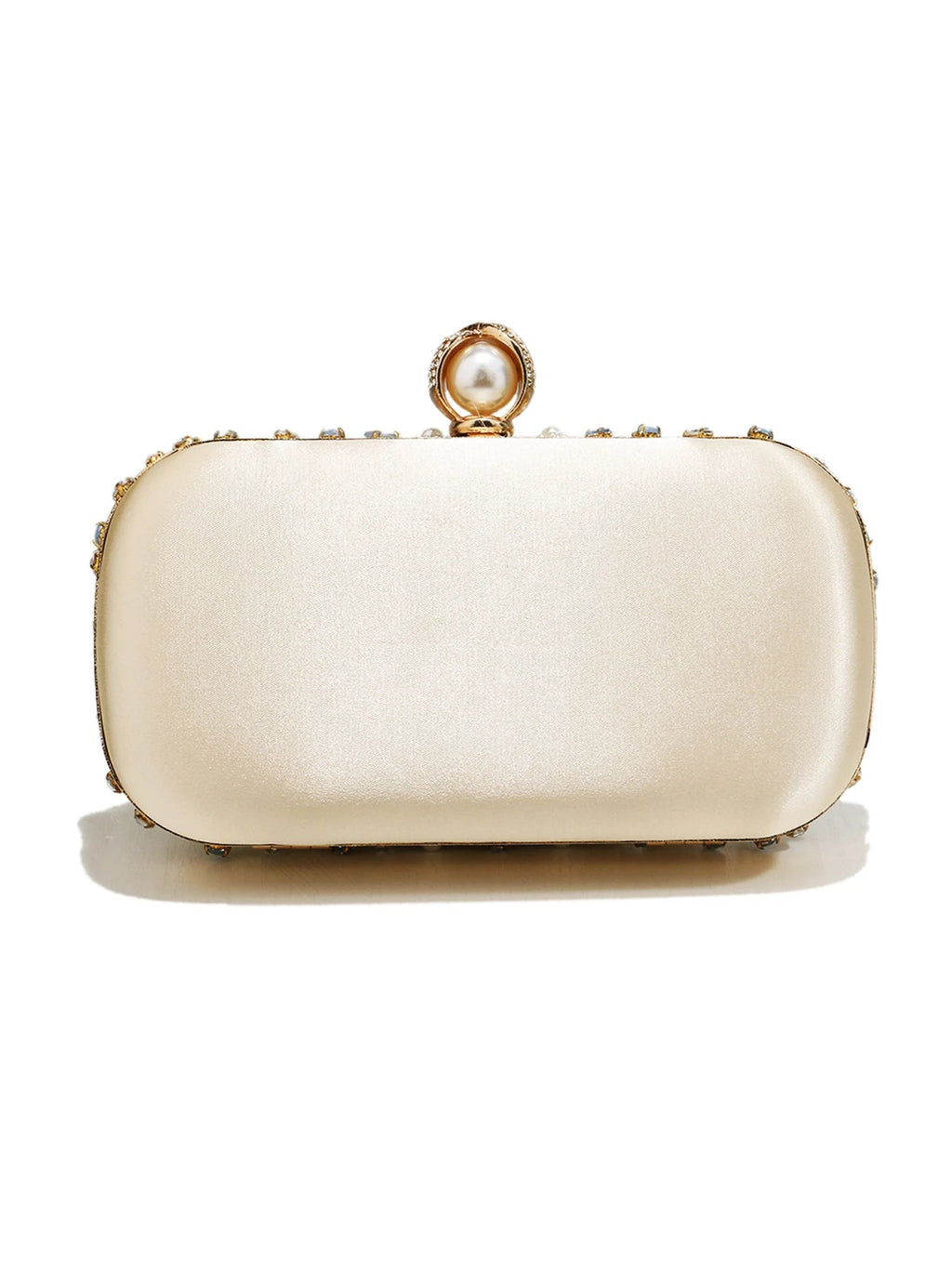 Pearl Beaded Diamond Evening Clutch - Luzilly Bridal & Apparel