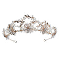Pearl & Crystal Bridal Crown - Luzilly Bridal & Apparel