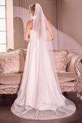 Pearl Drops Chapel Veil - Luzilly Bridal & Apparel