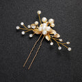Pearl Floral U-Shaped Bridal Hairpin - Luzilly Bridal & Apparel