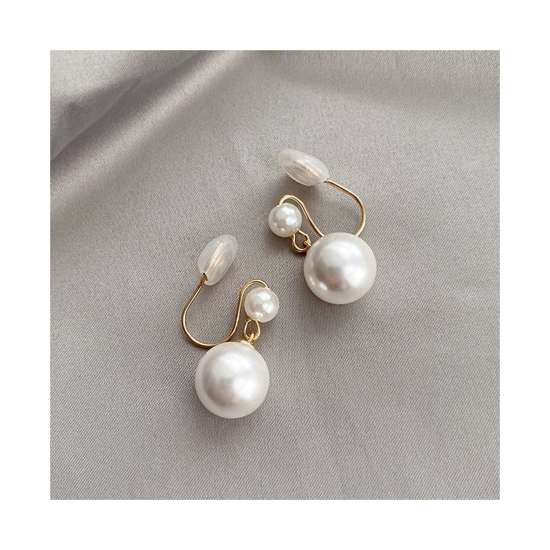 Pearl Spiral Clip-On Earrings - Luzilly Bridal & Apparel