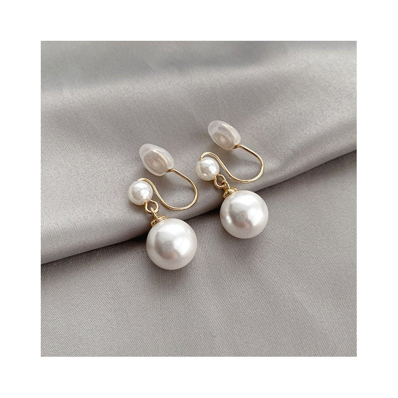 Pearl Spiral Clip-On Earrings - Luzilly Bridal & Apparel