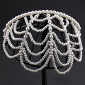 Pearl Tassel Forehead-Drape Bridal Headband - Luzilly Bridal & Apparel
