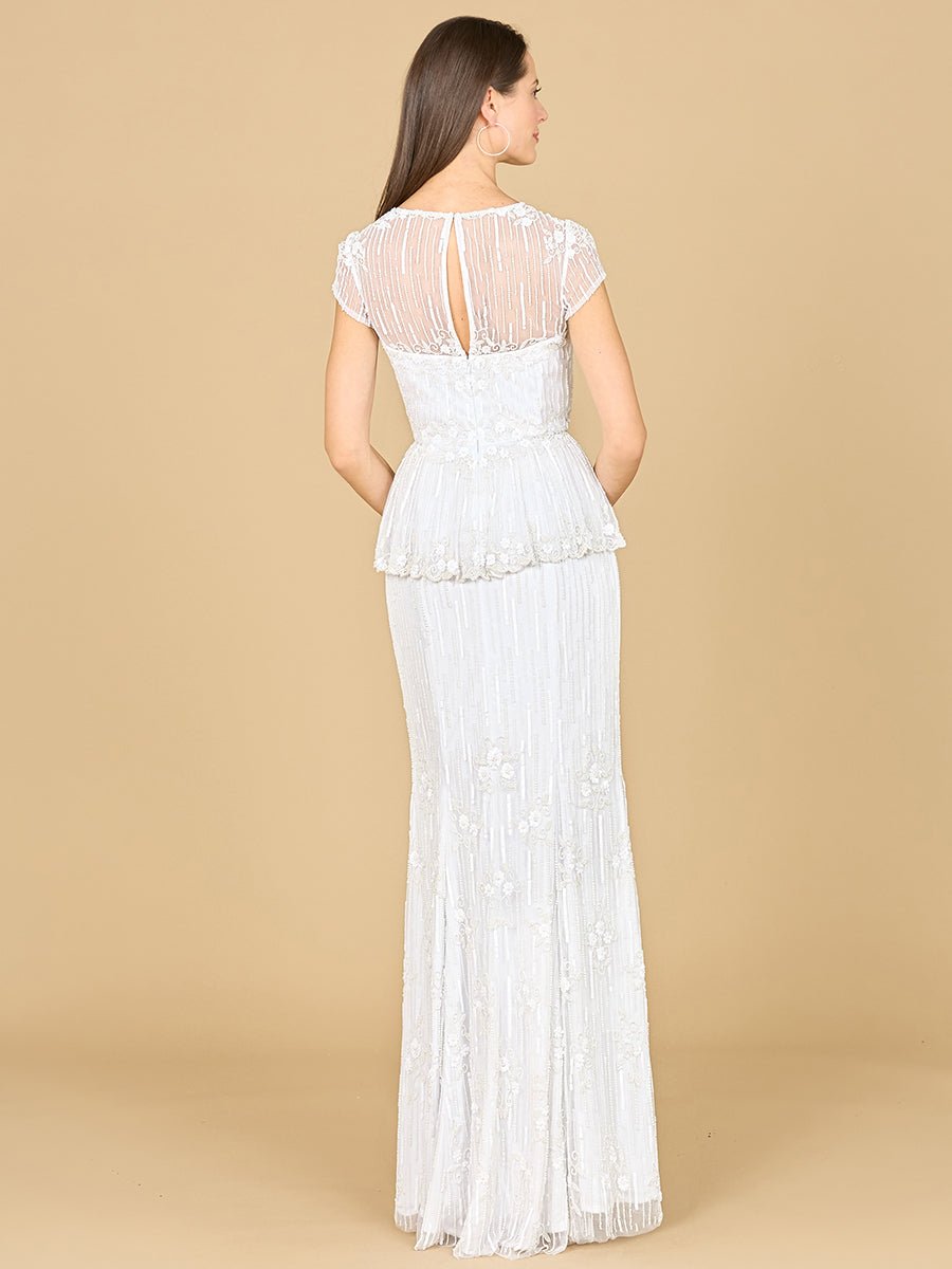 Peplum Beaded Bridal Gown | 51179 - Luzilly Bridal & Apparel