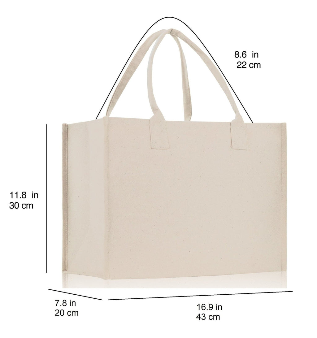 Personalized Bridesmaid Bouquet Canvas Tote Bag - Luzilly Bridal & Apparel