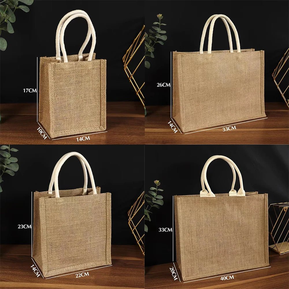 Personalized Bridesmaid Jute Tote - Luzilly Bridal & Apparel
