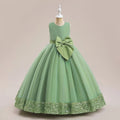 Pink Sequin Bow Princess Flower Girl Dress - Luzilly Bridal & Apparel