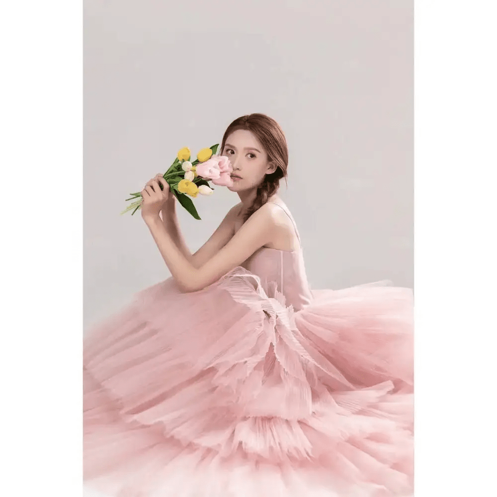 Pink Tulle Photography Gown - Luzilly Bridal & Apparel