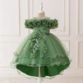 Pink Tulle Princess Flower Girl Dress - Luzilly Bridal & Apparel