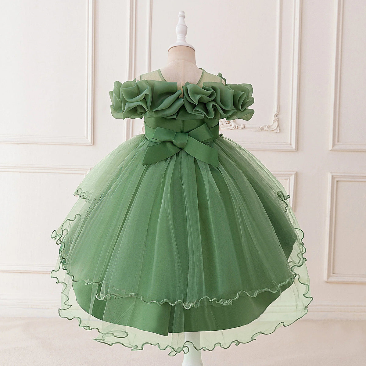 Pink Tulle Princess Flower Girl Dress - Luzilly Bridal & Apparel