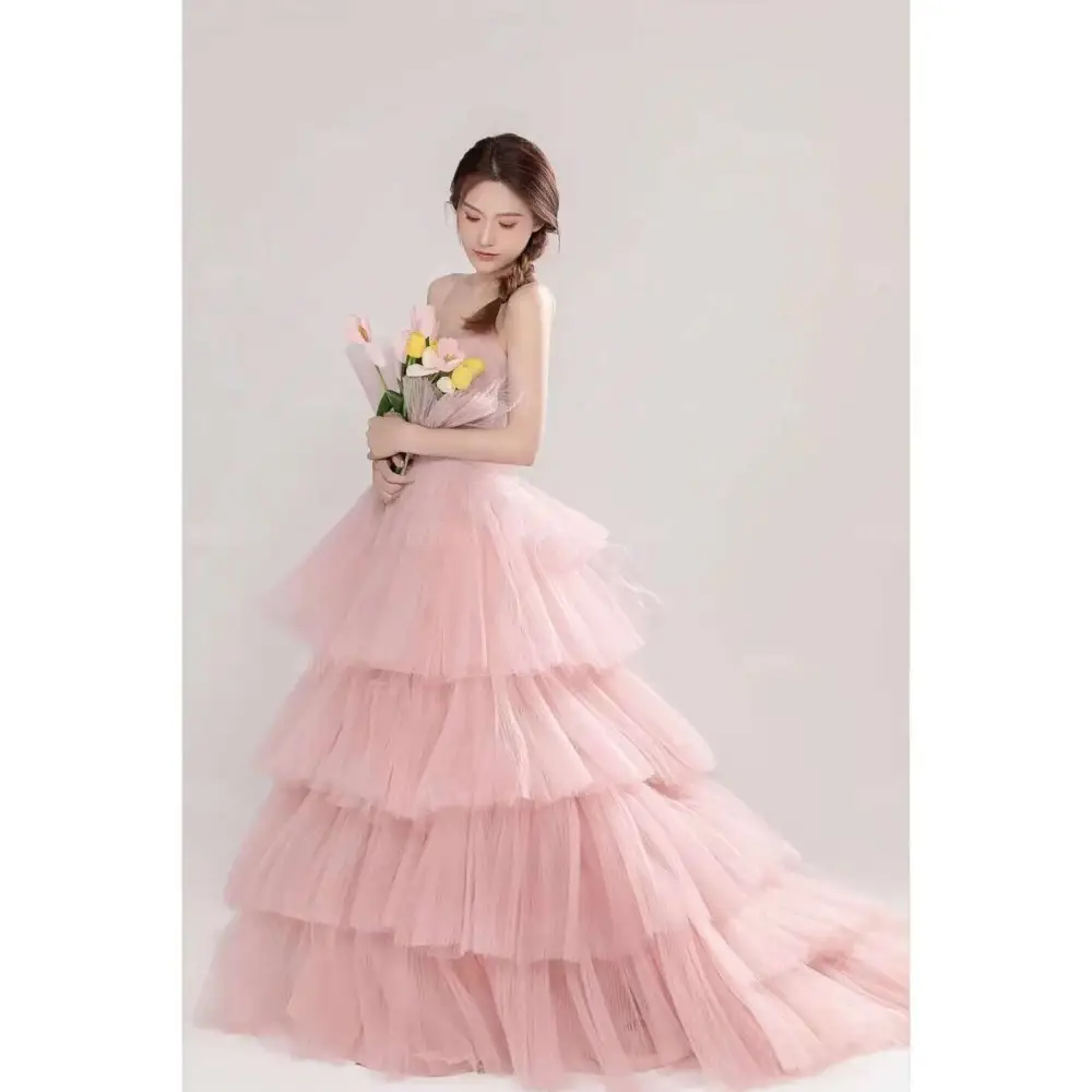 Pink Tulle Photography Gown