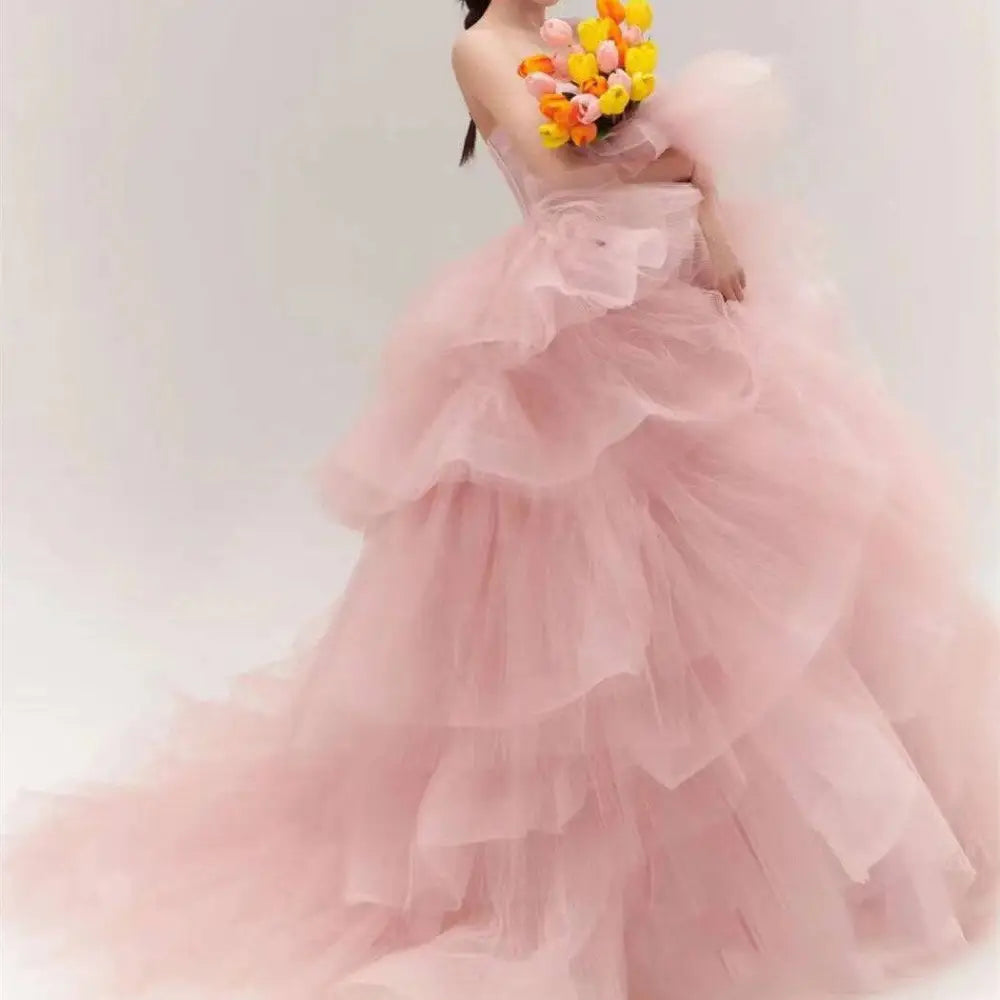 Pink Tulle Photography Gown