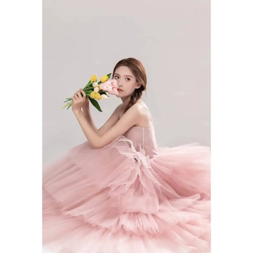 Pink Tulle Photography Gown