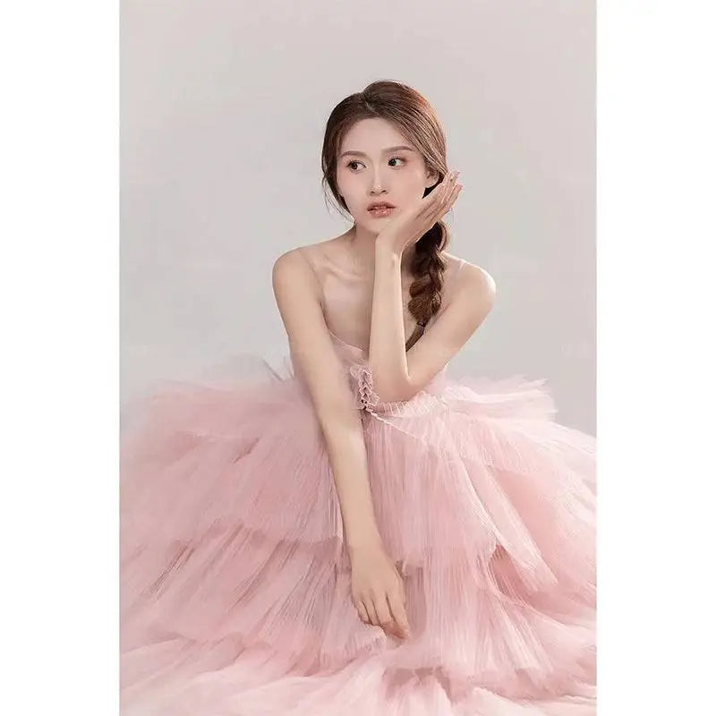 Pink Tulle Photography Gown