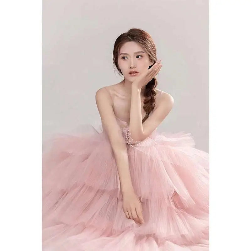 Pink Tulle Photography Gown