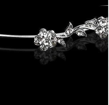 Plum blossom rhinestone bridal headband hair ornament headdress - Luzilly Bridal & Apparel