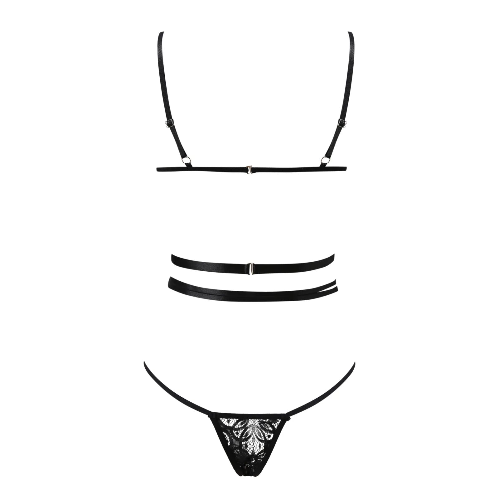 Plus Size Wire-Free Lace Lingerie Set - Luzilly Bridal & Apparel