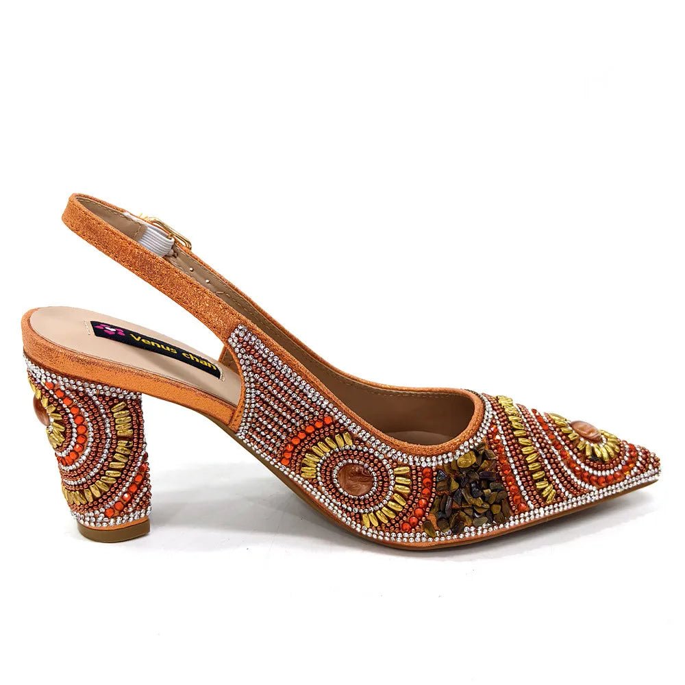 Popularity Italian Women's Pointed Shoes And Bag Set GFD453 - Luzilly Bridal & Apparel