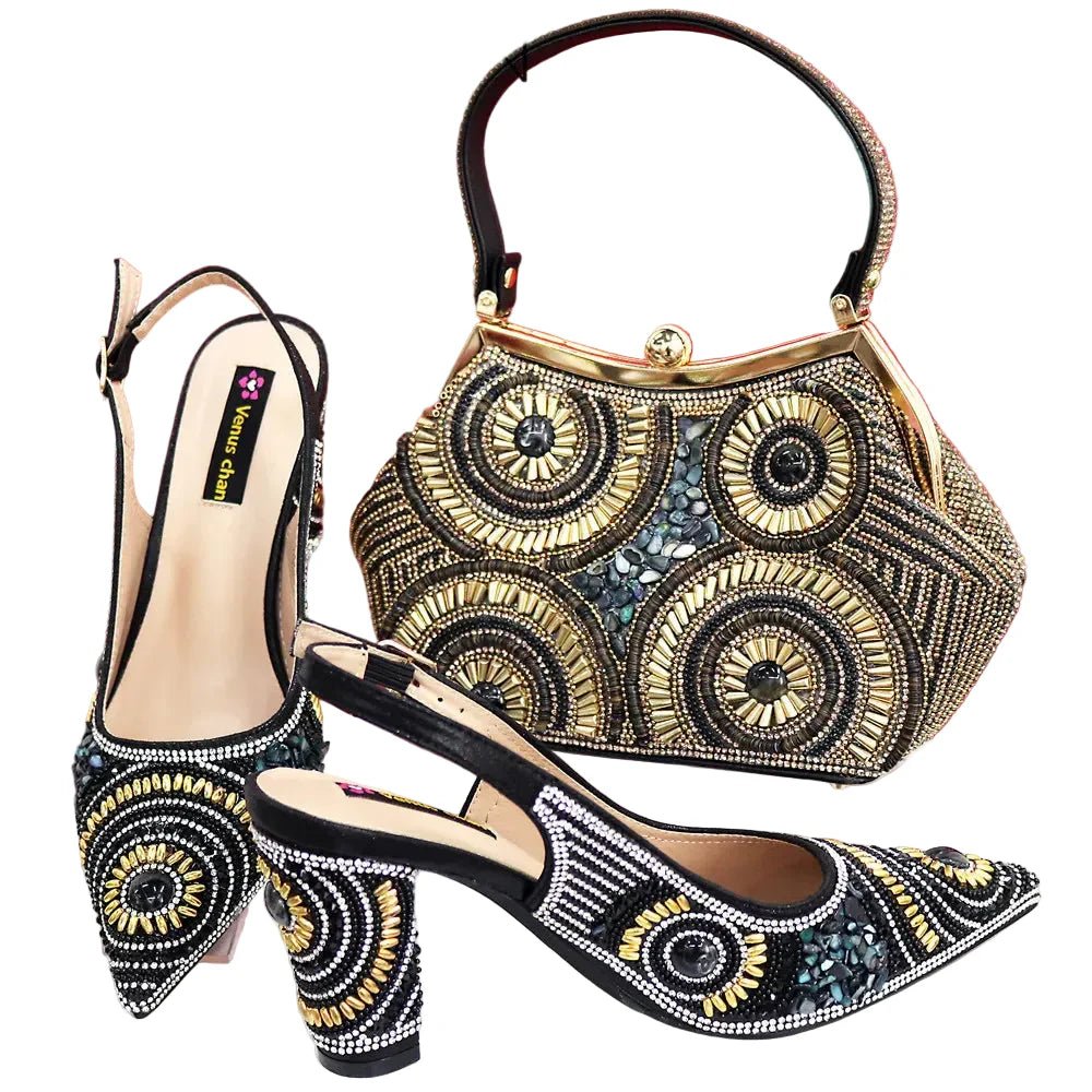 Popularity Italian Women's Pointed Shoes And Bag Set GFD453 - Luzilly Bridal & Apparel