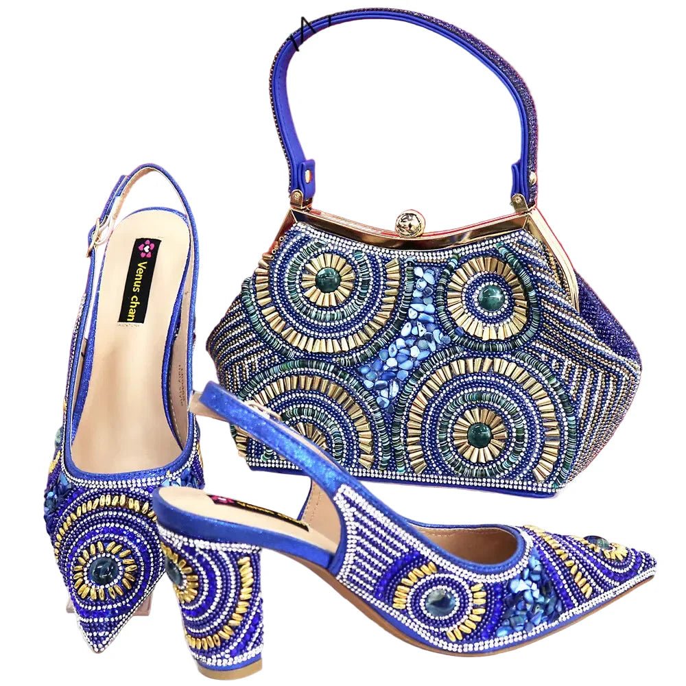 Popularity Italian Women's Pointed Shoes And Bag Set GFD453 - Luzilly Bridal & Apparel