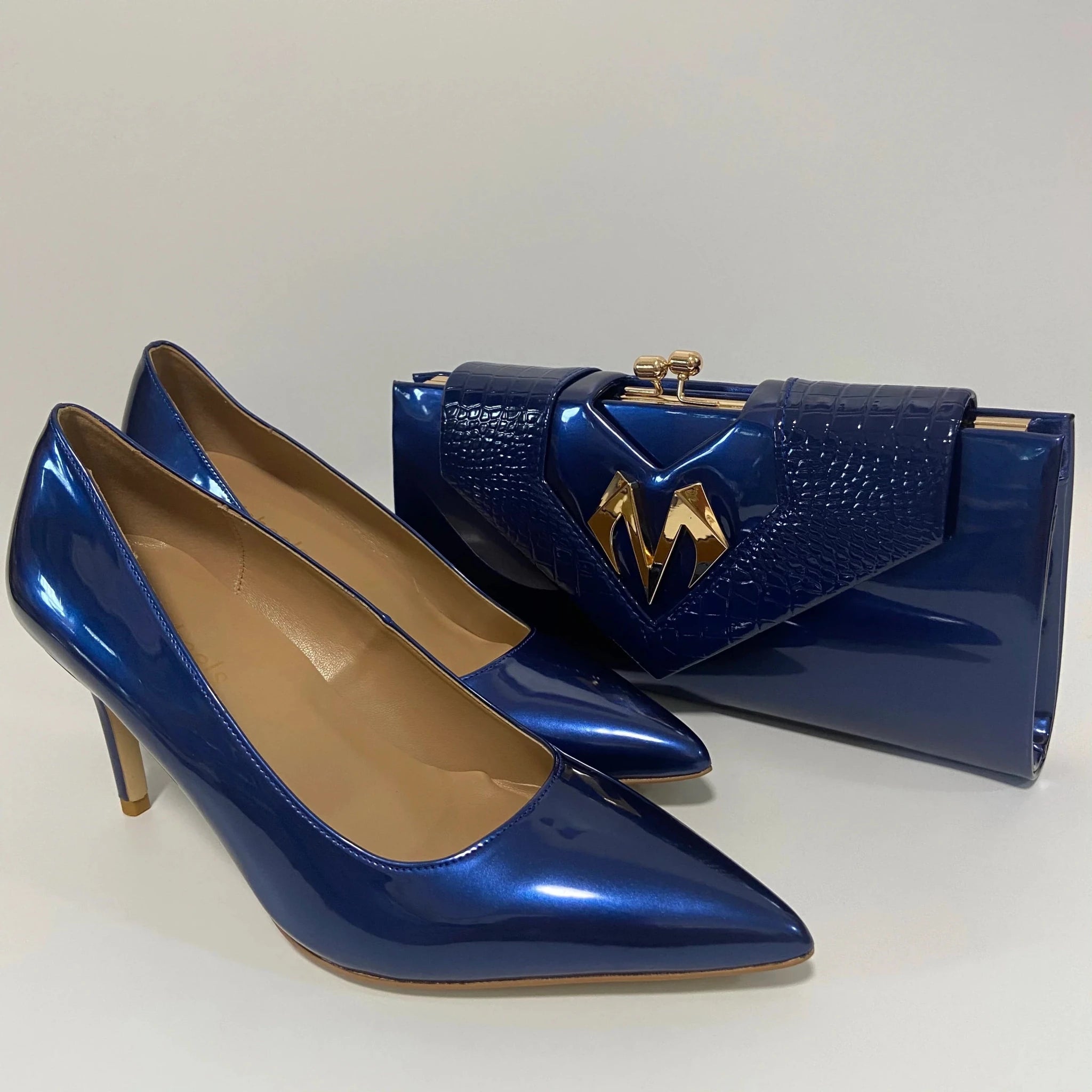 Pretty High Heel Shoes And Bag - Luzilly Bridal & Apparel