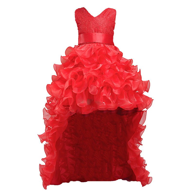 Princess Flower Girl Dress with Train - Luzilly Bridal & Apparel