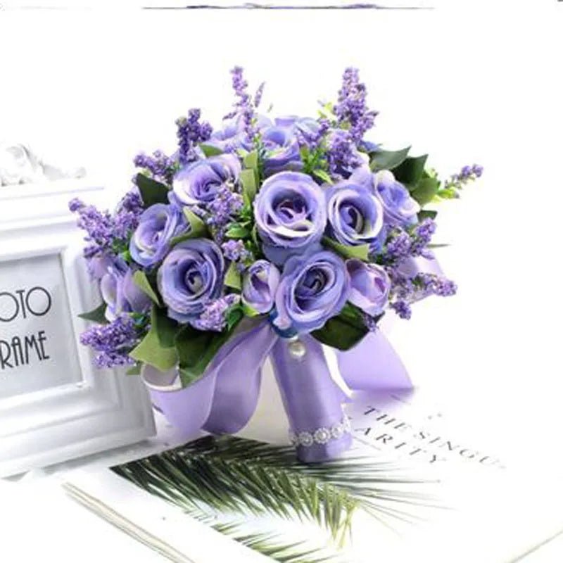 Purple Peony Bridal Bouquet - Luzilly Bridal & Apparel