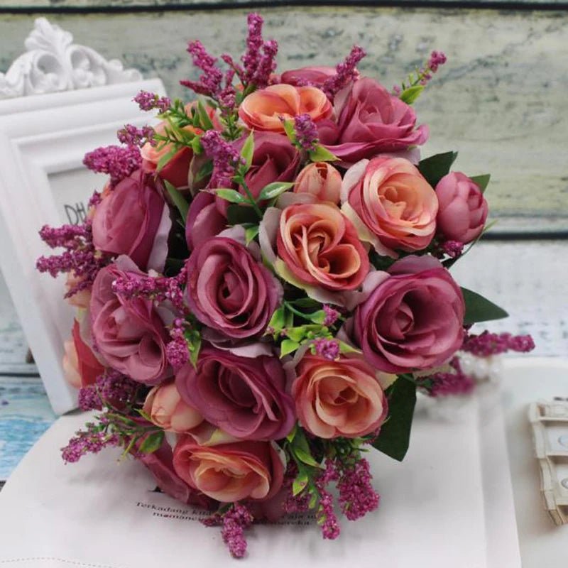 Purple Peony Bridal Bouquet - Luzilly Bridal & Apparel