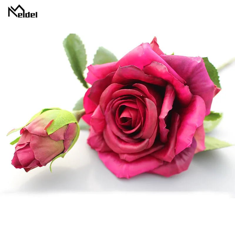 Real-Touch Rose & Silk Peony Bridal Bouquet - Luzilly Bridal & Apparel