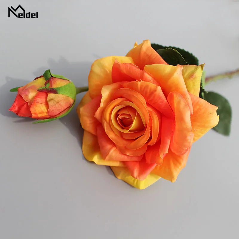 Real-Touch Rose & Silk Peony Bridal Bouquet - Luzilly Bridal & Apparel