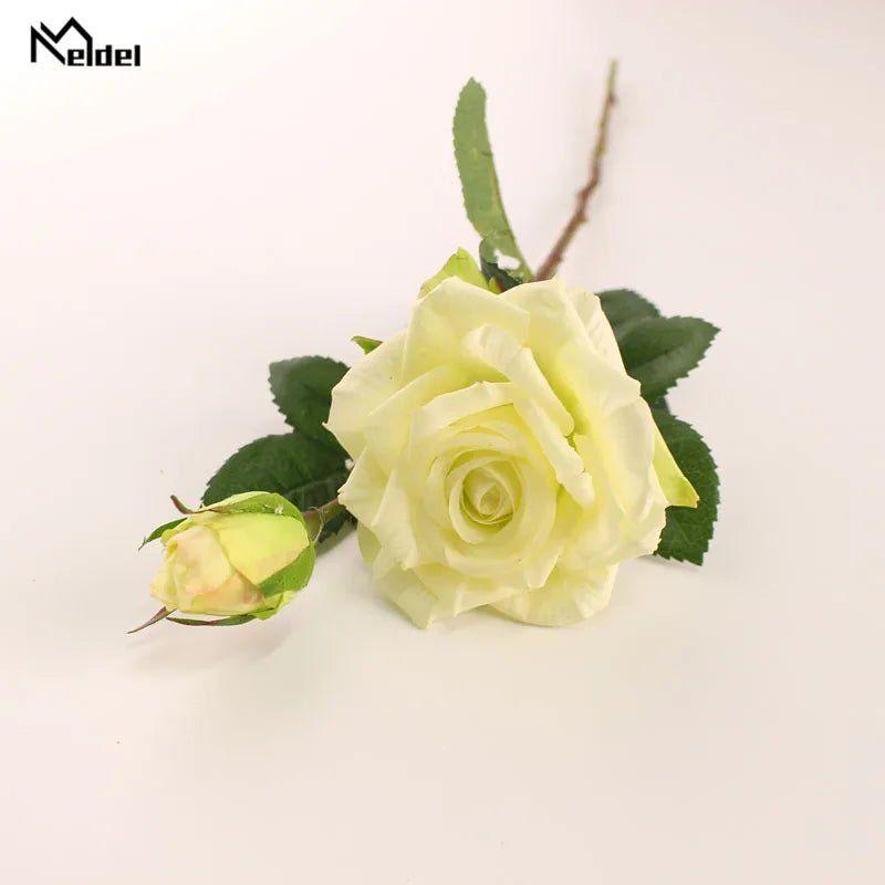 Real-Touch Rose & Silk Peony Bridal Bouquet - Luzilly Bridal & Apparel