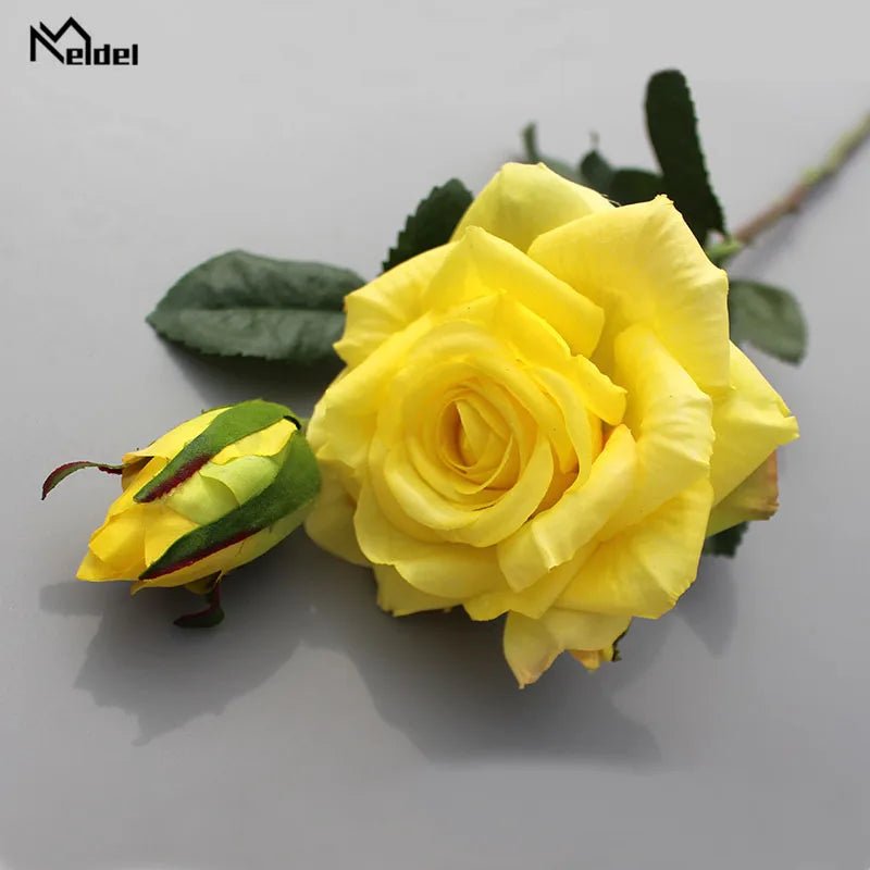 Real-Touch Rose & Silk Peony Bridal Bouquet - Luzilly Bridal & Apparel