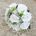 Red Foam Rose Bridal Bouquet - Luzilly Bridal & Apparel