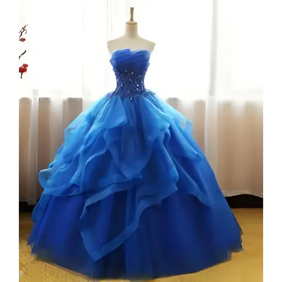 Royal Blue One-Shoulder Cocktail Dress