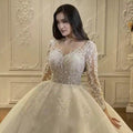 Regal Sparkle Ball Gown Bridal Dress EDW232 - Luzilly Bridal & Apparel