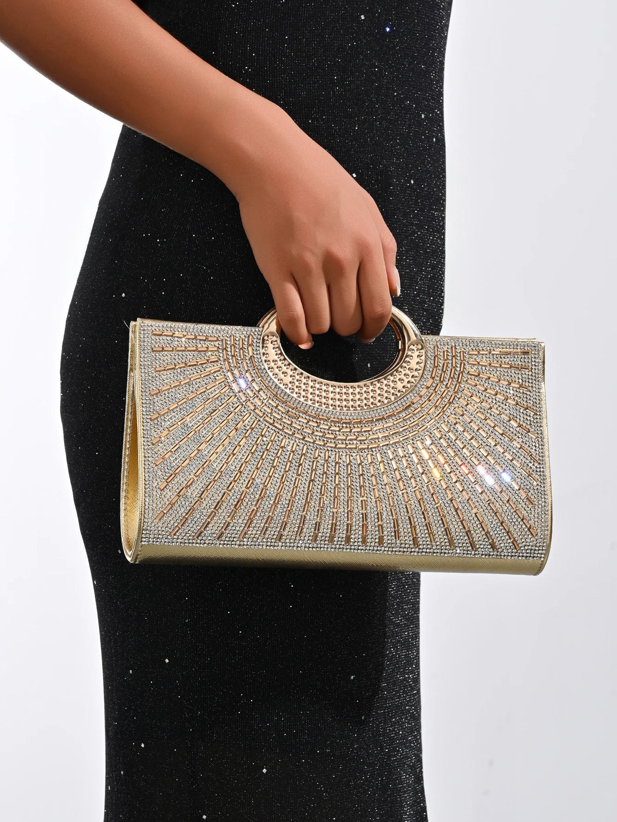 Retro Big-Ring Dinner Clutch - Luzilly Bridal & Apparel